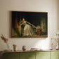 The Stolen Kiss (Le Baiser à la dérobée), c. 1788 - Floater Framed Canvas Print