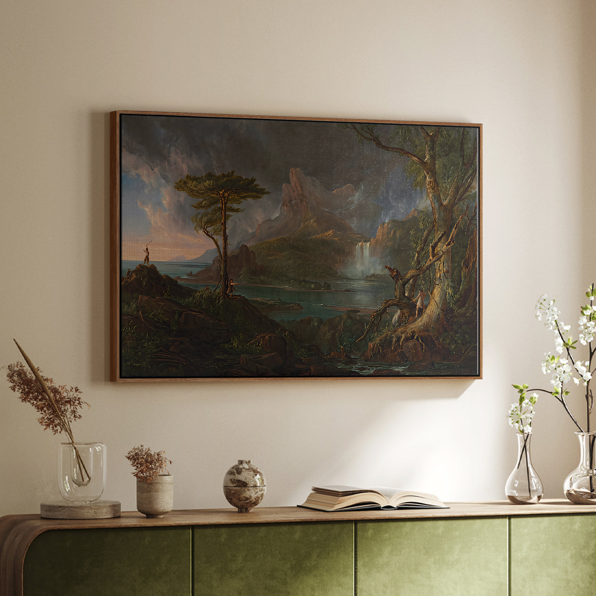 A Wild Scene, 1831-1832 - Floater Framed Canvas Print