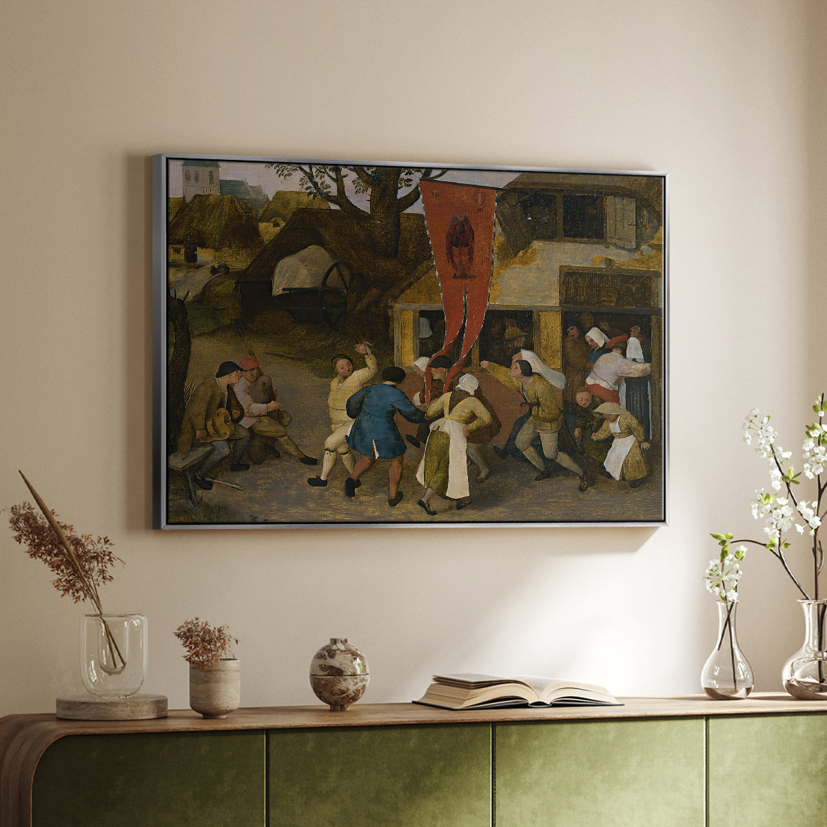 A Village Fair, c. 1567-1569 - Floater Framed Canvas Print