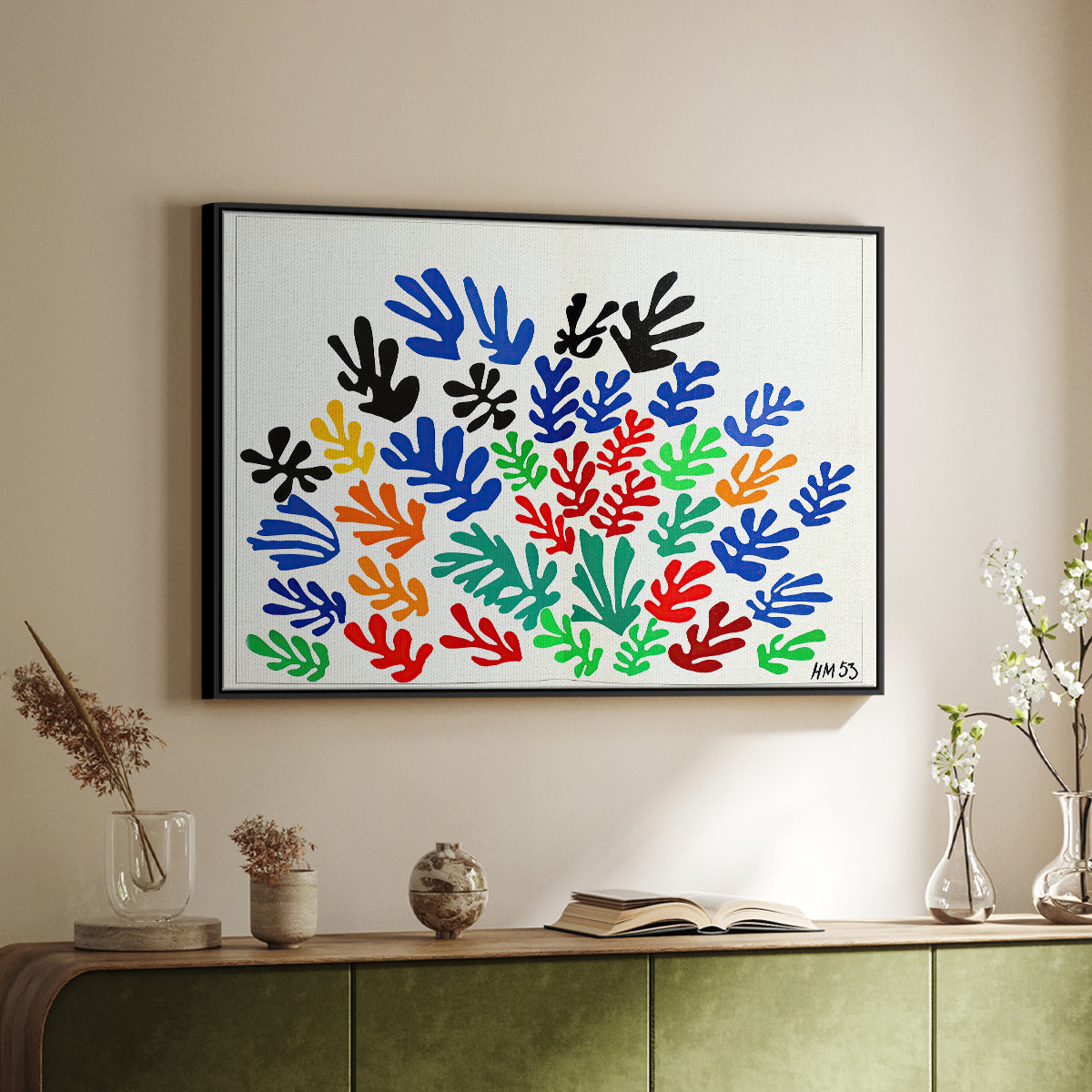 The Sheaf (La gerbe), 1953 - Floater Framed Canvas Print