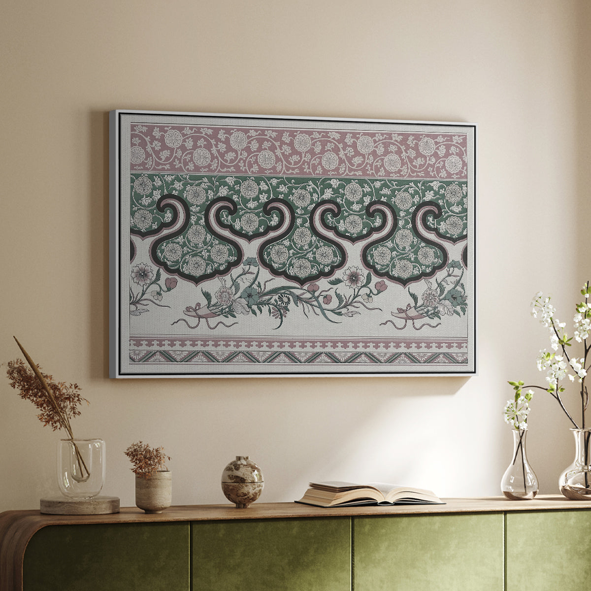 Examples of Chinese Ornament, Pl. LXXVI, 1867 - Floater Framed Canvas Print