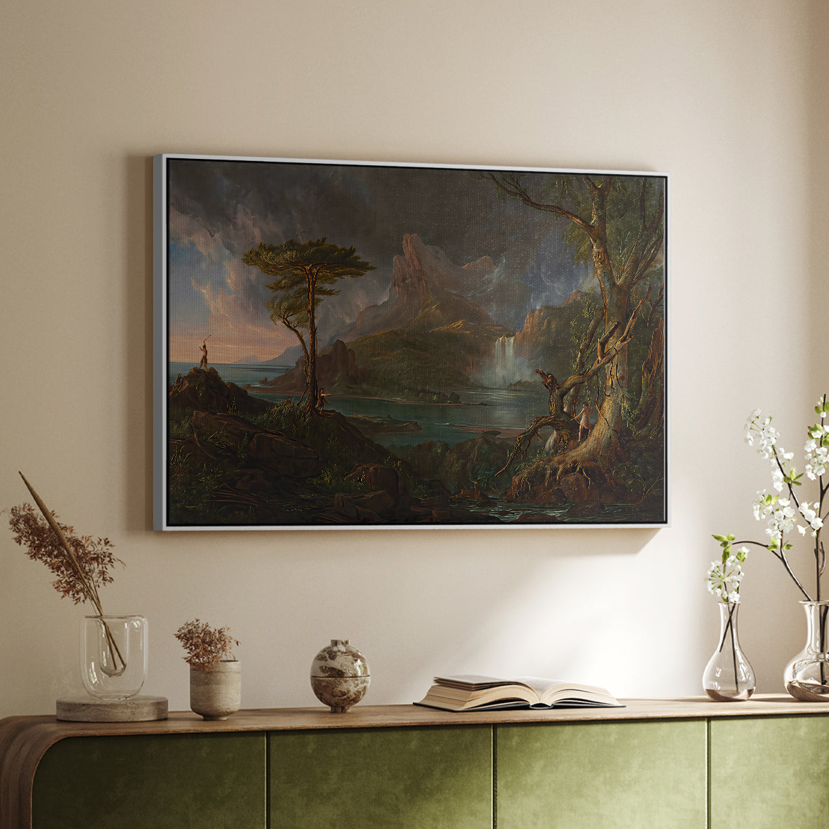 A Wild Scene, 1831-1832 - Floater Framed Canvas Print