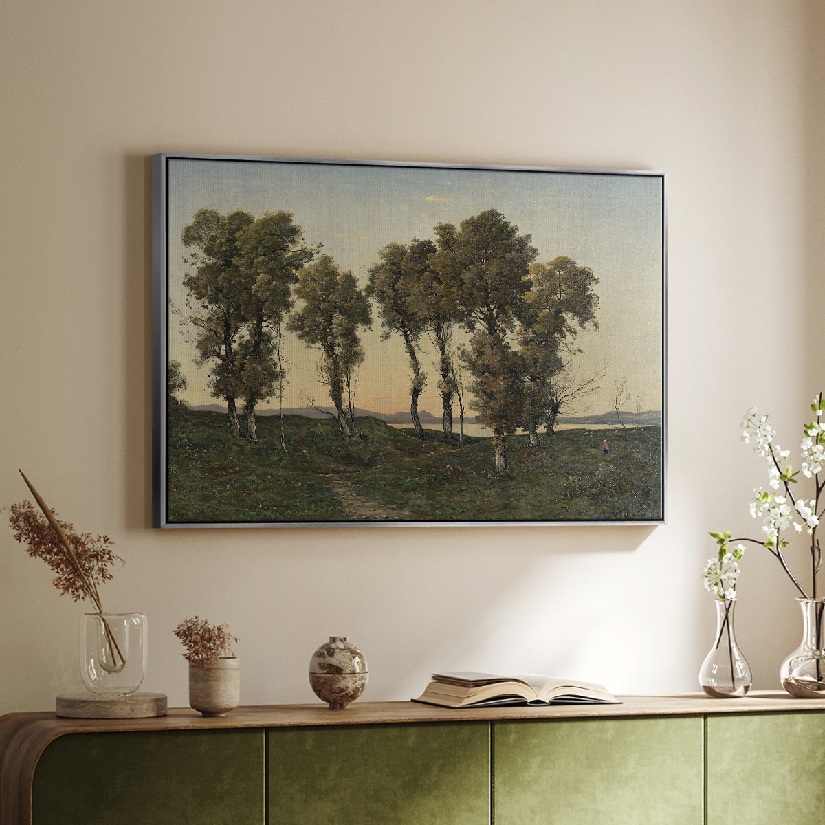 Autumn Evening, 1894 - Floater Framed Canvas Print