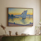 The Port at Sunset, Opus 236, Saint Tropez, 1892 - Floater Framed Canvas Print