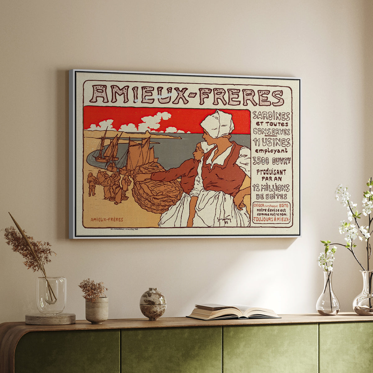 Amieux-Frères (Advertising Poster), 1899 - Floater Framed Canvas Print