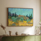Wooden Sheds Among the Olive Trees and Cypresses, 1889 - Floater Framed Canvas Print