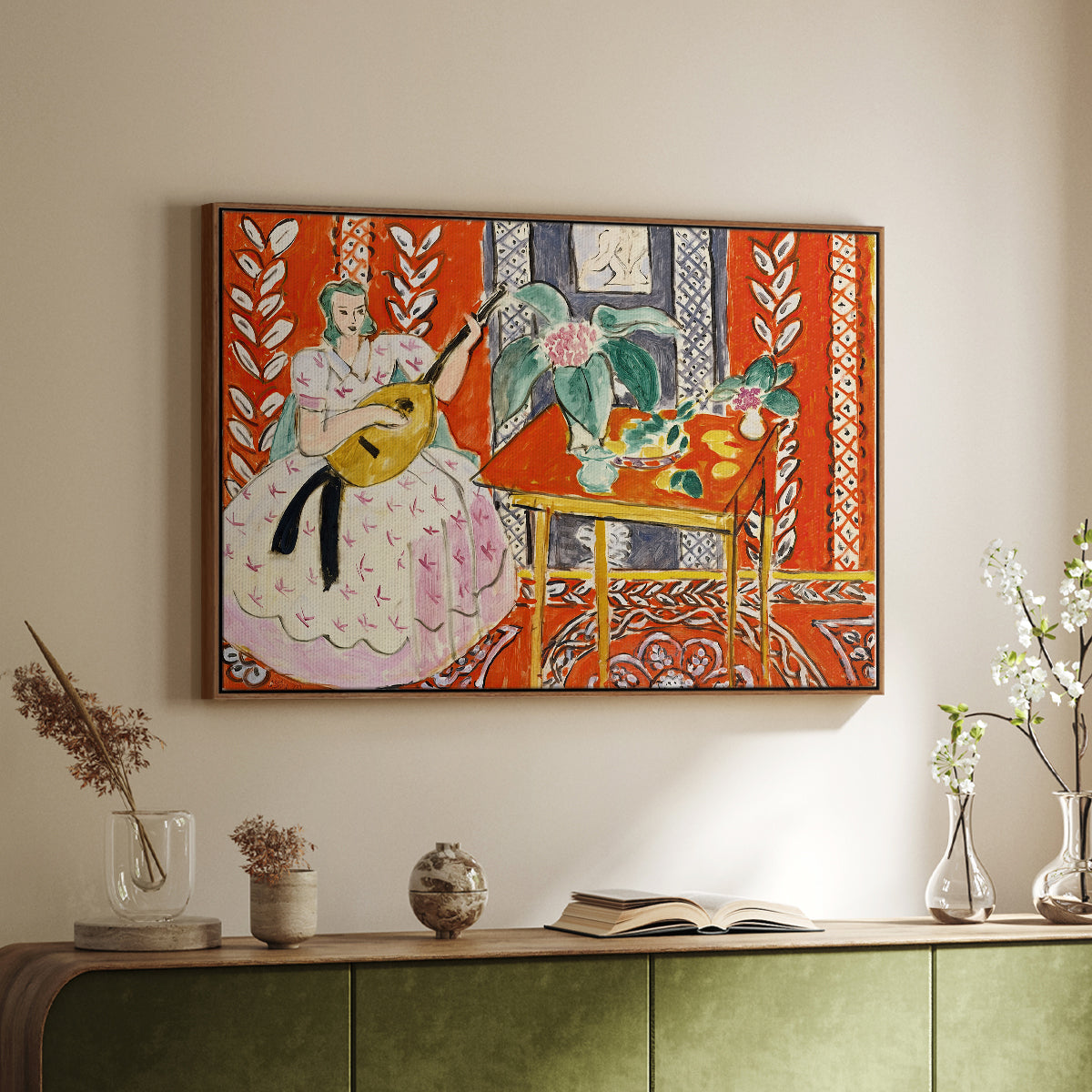 The Lute (Le luth), 1943 - Floater Framed Canvas Print