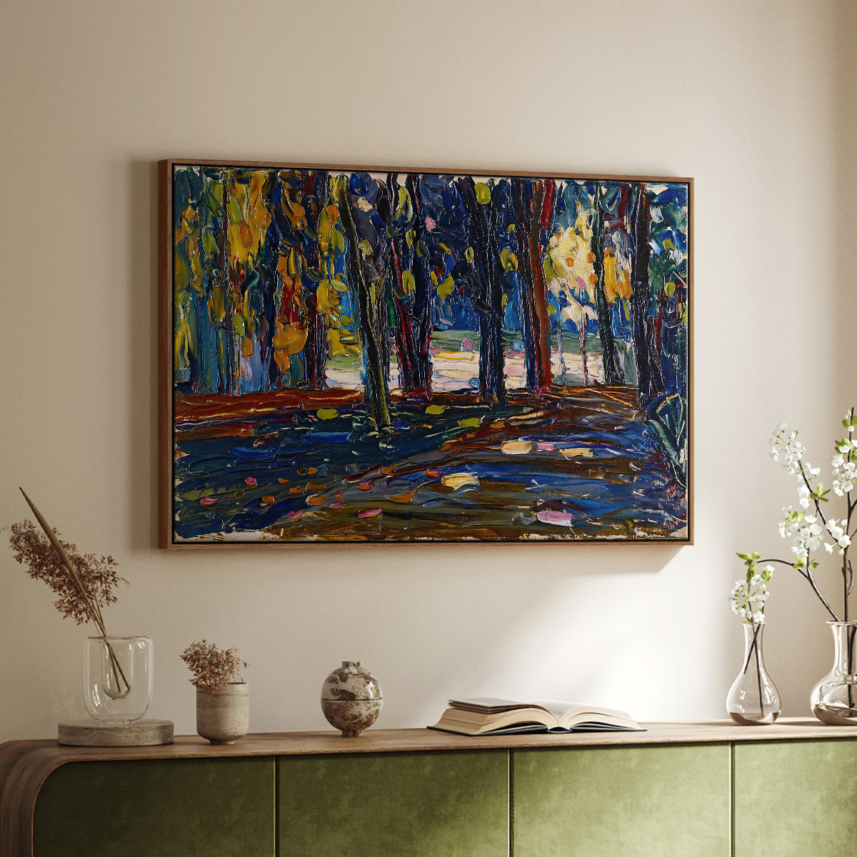 Autumn Study, 1908 - Floater Framed Canvas Print