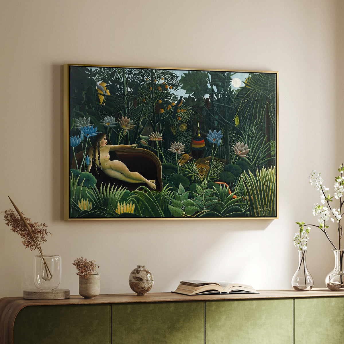 The Dream (Le Rêve), 1910 - Floater Framed Canvas Print