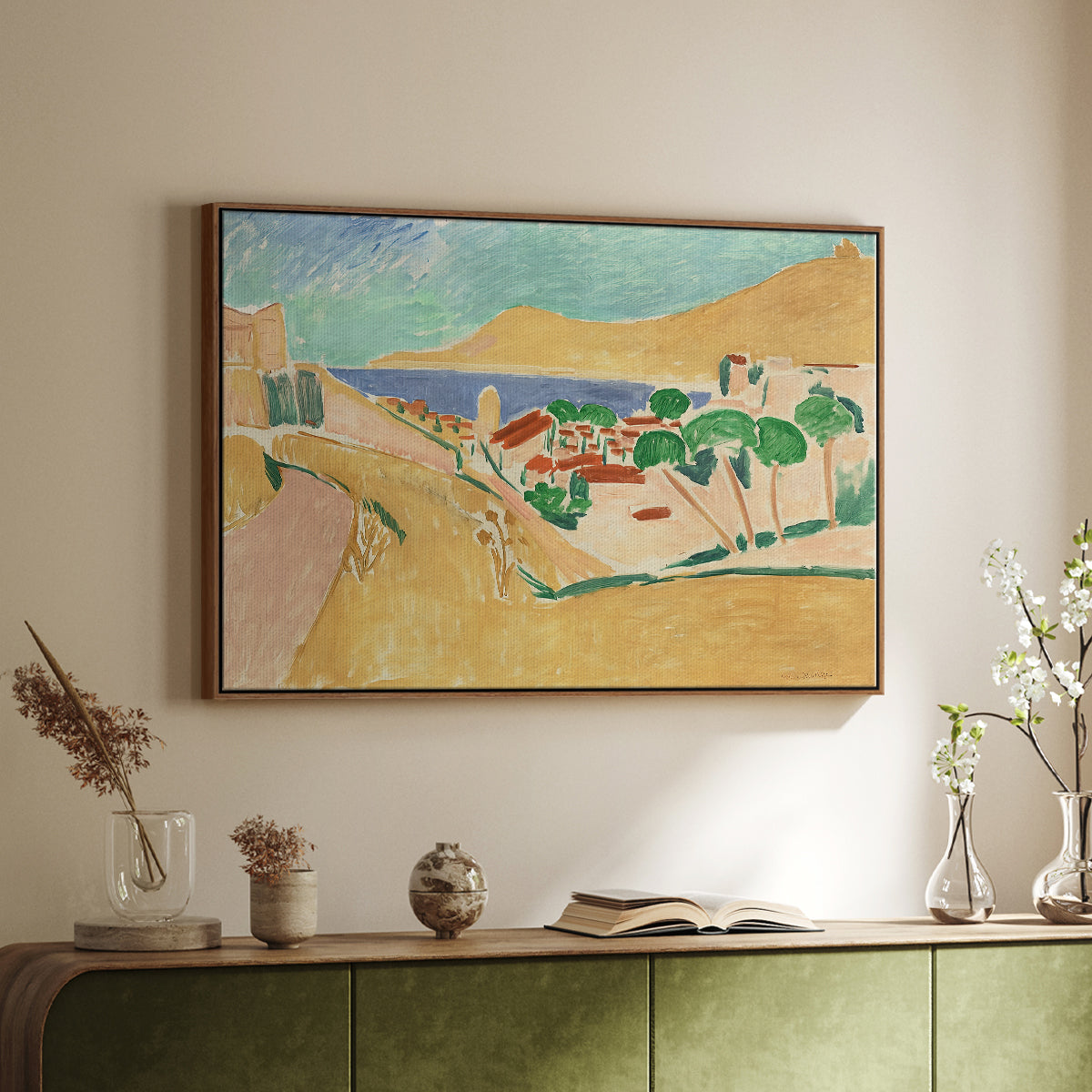 Collioure in August, c. 1911 - Floater Framed Canvas Print