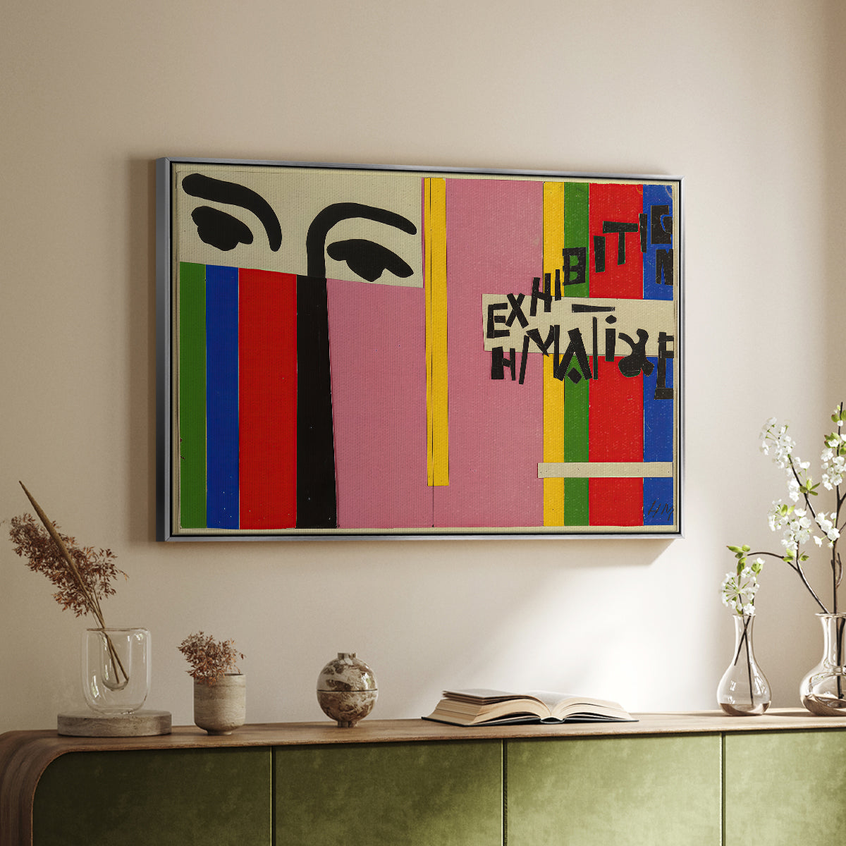 Design for Cover of Exhibition Catalogue, 1951 - Floater Framed Canvas Print