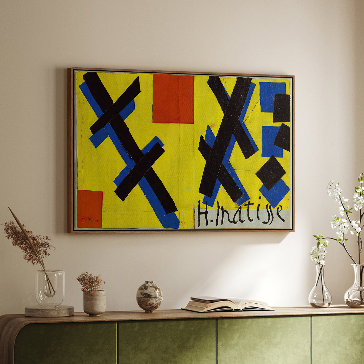 Cover Design for Matisse: His Art and His Public, 1951 - Floater Framed Canvas Print
