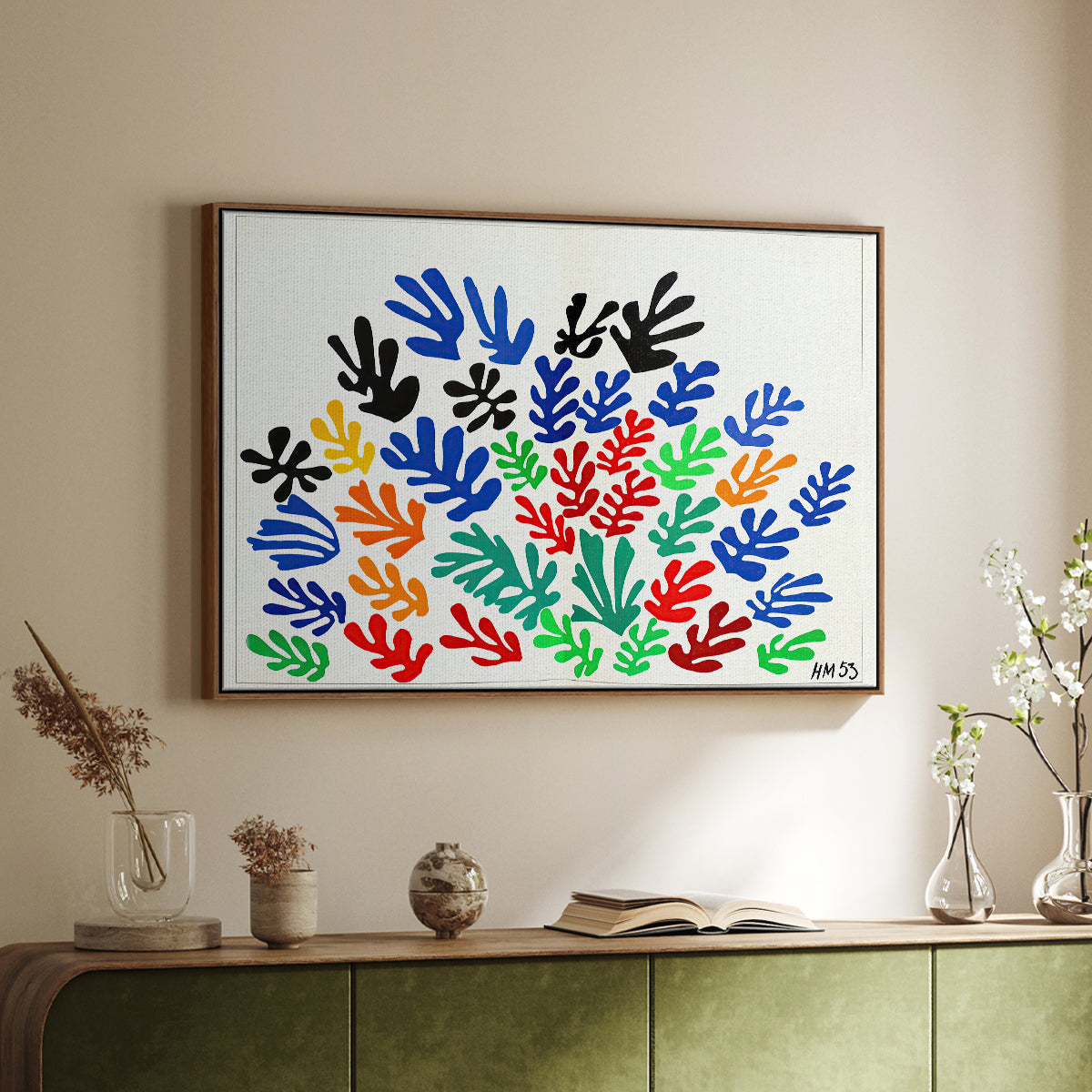 The Sheaf (La gerbe), 1953 - Floater Framed Canvas Print