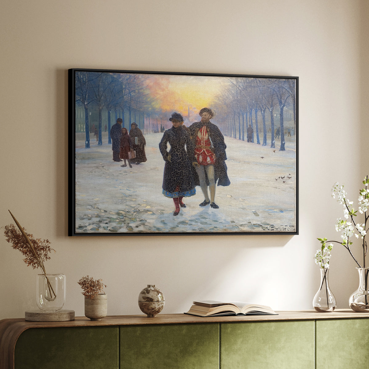Morning after the Carnival, 1884 - Floater Framed Canvas Print
