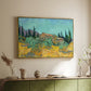 Wooden Sheds Among the Olive Trees and Cypresses, 1889 - Floater Framed Canvas Print