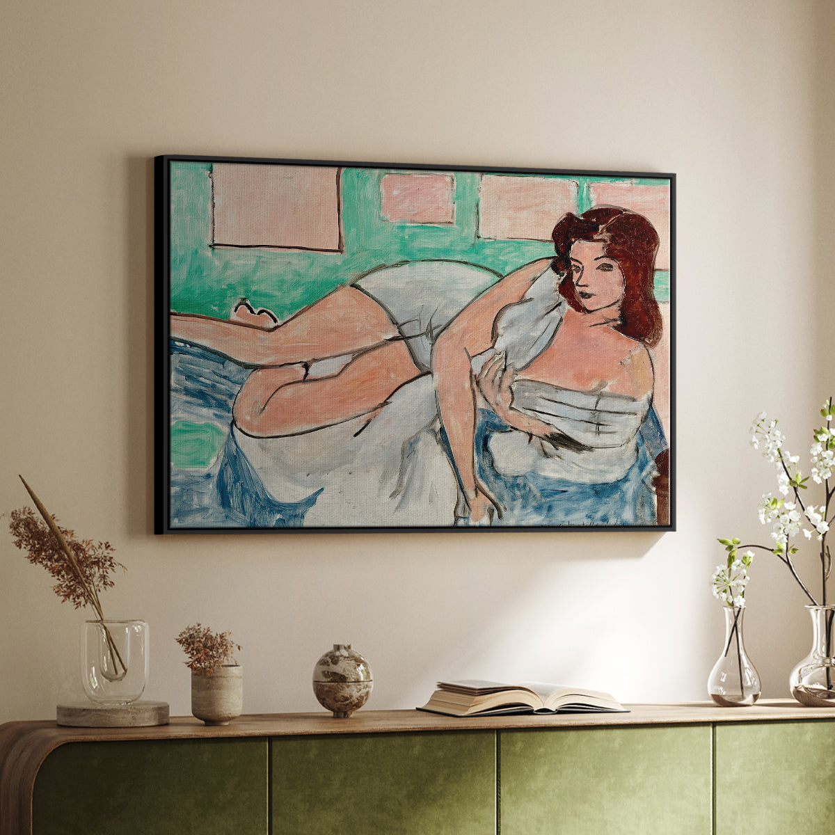 Nude in a Bathrobe (Nu au peignoir), 1941 - Floater Framed Canvas Print