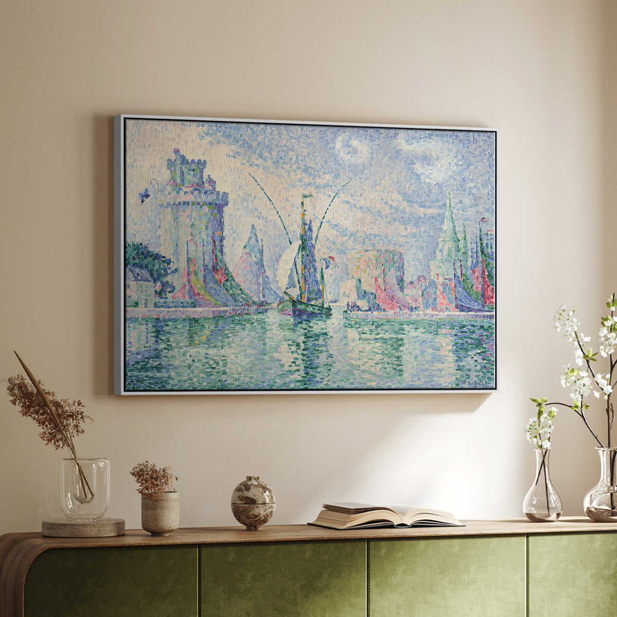 The Green Towers (Les tours vertes, la Rochelle), 1913 - Floater Framed Canvas Print