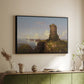 Italian Coast Scene with Ruined Tower, 1838 - Floater Framed Canvas Print