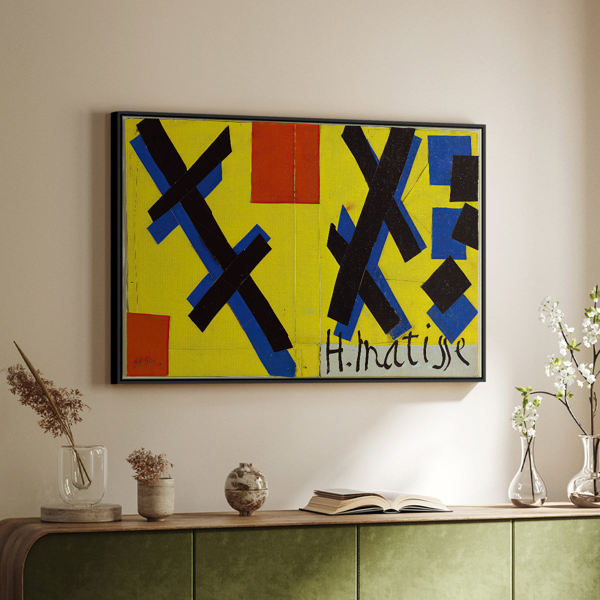 Cover Design for Matisse: His Art and His Public, 1951 - Floater Framed Canvas Print