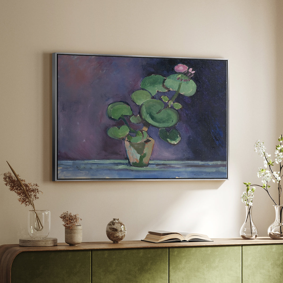 Geranium, 1909 - Floater Framed Canvas Print