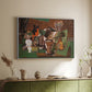 Playing Cards, Glasses, Bottle of Rum: "Vive la France", 1914-1915 - Floater Framed Canvas Print