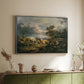 Young Peasant Couple Resting in the Field, 1829 - Floater Framed Canvas Print