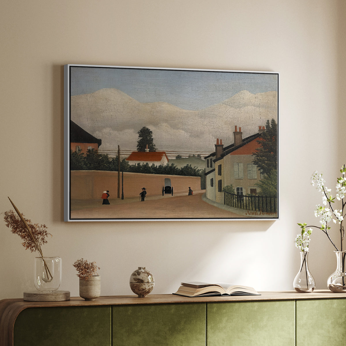 Outskirts of Paris, c. 1906-1910 - Floater Framed Canvas Print