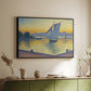 The Port at Sunset, Opus 236, Saint Tropez, 1892 - Floater Framed Canvas Print