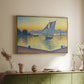 The Port at Sunset, Opus 236, Saint Tropez, 1892 - Floater Framed Canvas Print