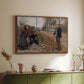 People by a Road, 1893 - Floater Framed Canvas Print
