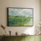 Green Wheat Field, Auvers, 1890 - Floater Framed Canvas Print