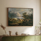 Young Peasant Couple Resting in the Field, 1829 - Floater Framed Canvas Print