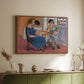 Domino Players, 1921 - Floater Framed Canvas Print