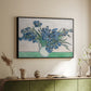 Irises, 1890 - Floater Framed Canvas Print