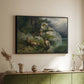 Eagles and Dying Stag on a Lakeshore, 1836 - Floater Framed Canvas Print