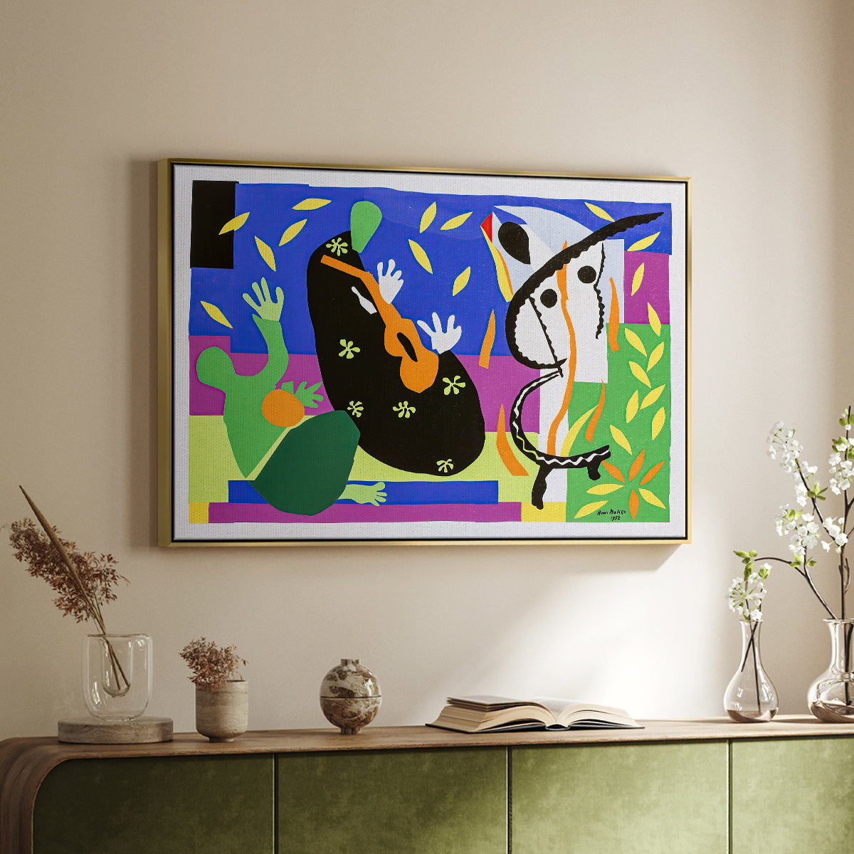The Sorrows of the King, 1952 - Floater Framed Canvas Print