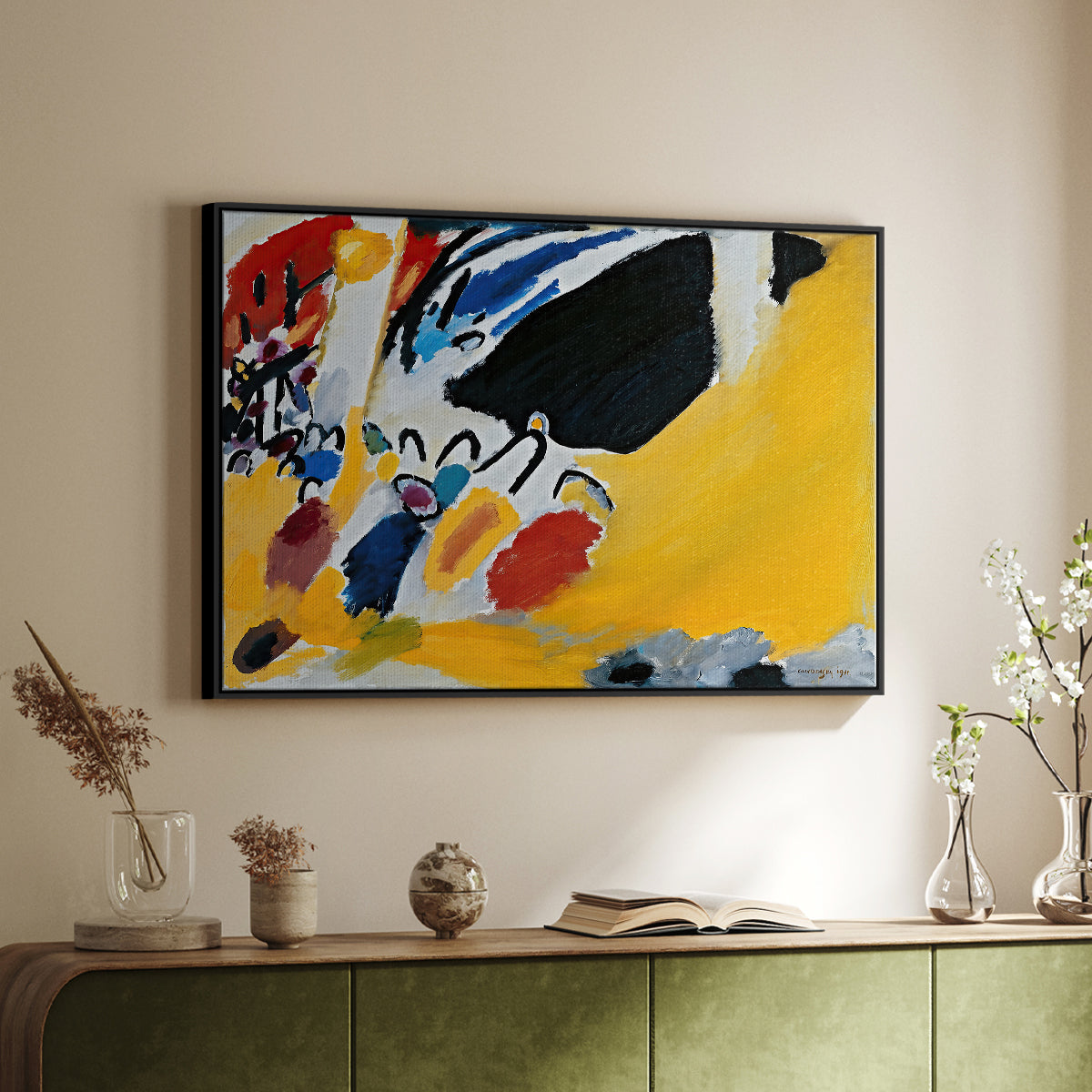 Impression III (Concert), 1911 - Floater Framed Canvas Print