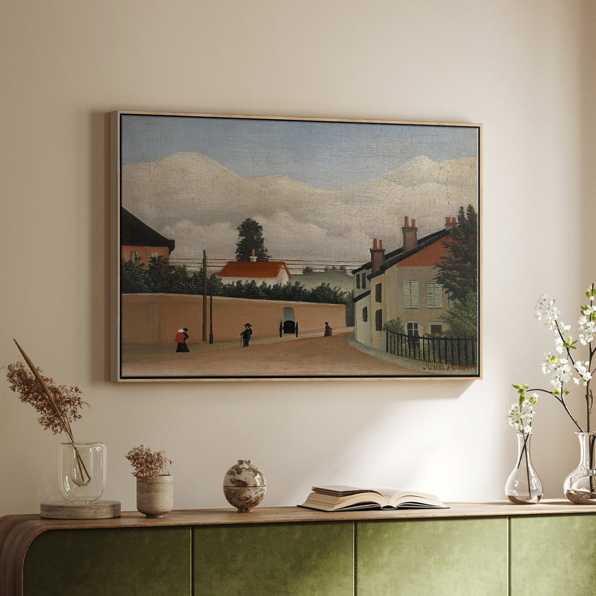 Outskirts of Paris, c. 1906-1910 - Floater Framed Canvas Print