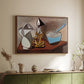 Jug, Candle, and Enamel Pan, 1950 - Floater Framed Canvas Print