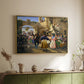 Romans Gathered for Merriment at an Osteria, 1839 - Floater Framed Canvas Print