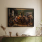 An Auction Scene, 1835 - Floater Framed Canvas Print