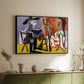 The Painter and His Model, 1963 - Floater Framed Canvas Print