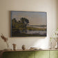 Landscape with a River, 1892 - Floater Framed Canvas Print