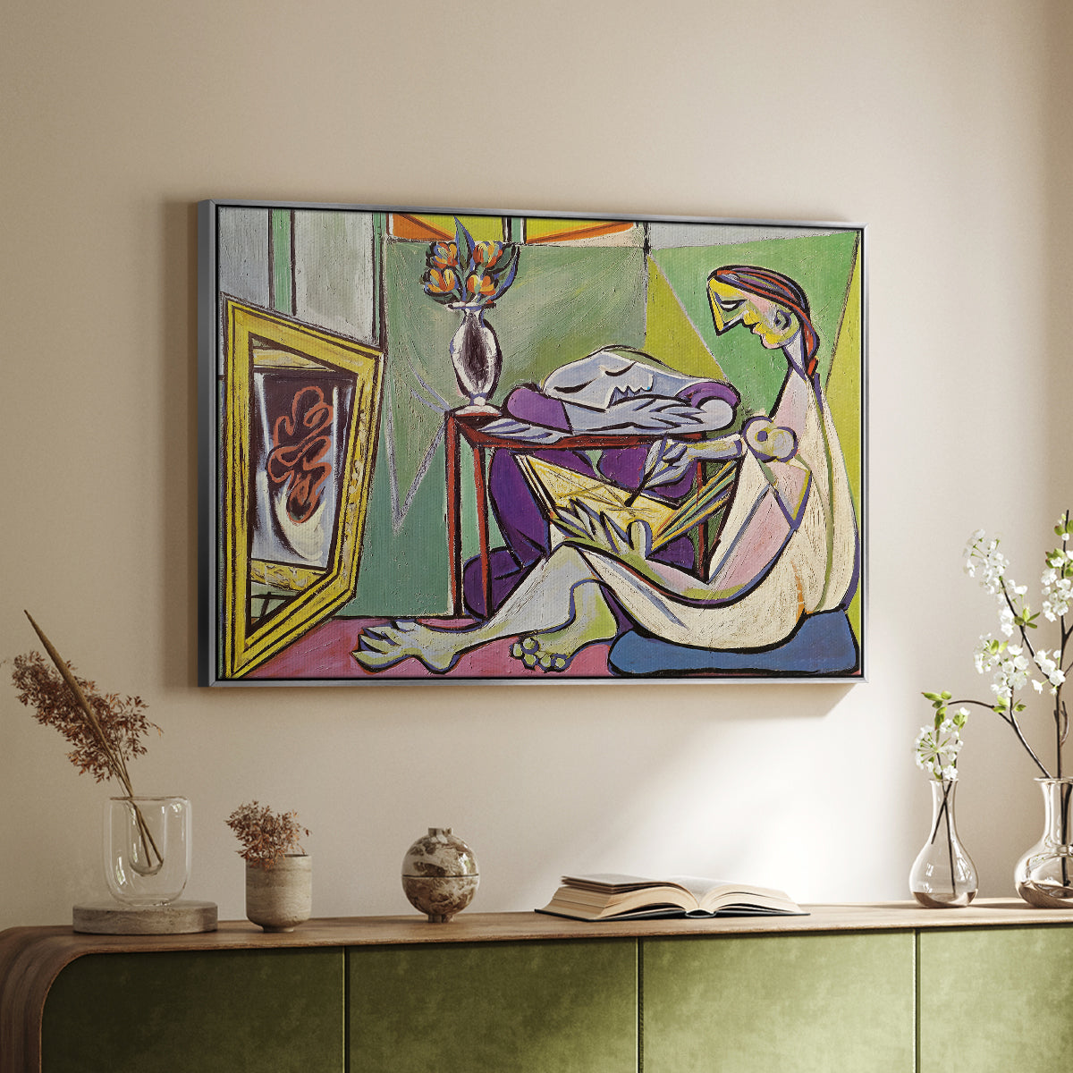 The Muse, 1935 - Floater Framed Canvas Print