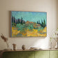 Wooden Sheds Among the Olive Trees and Cypresses, 1889 - Floater Framed Canvas Print