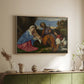 The Holy Family with a Shepherd, c. 1510 - Floater Framed Canvas Print