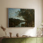 Souvenir of the Environs of Lake Nemi, 1865 - Floater Framed Canvas Print