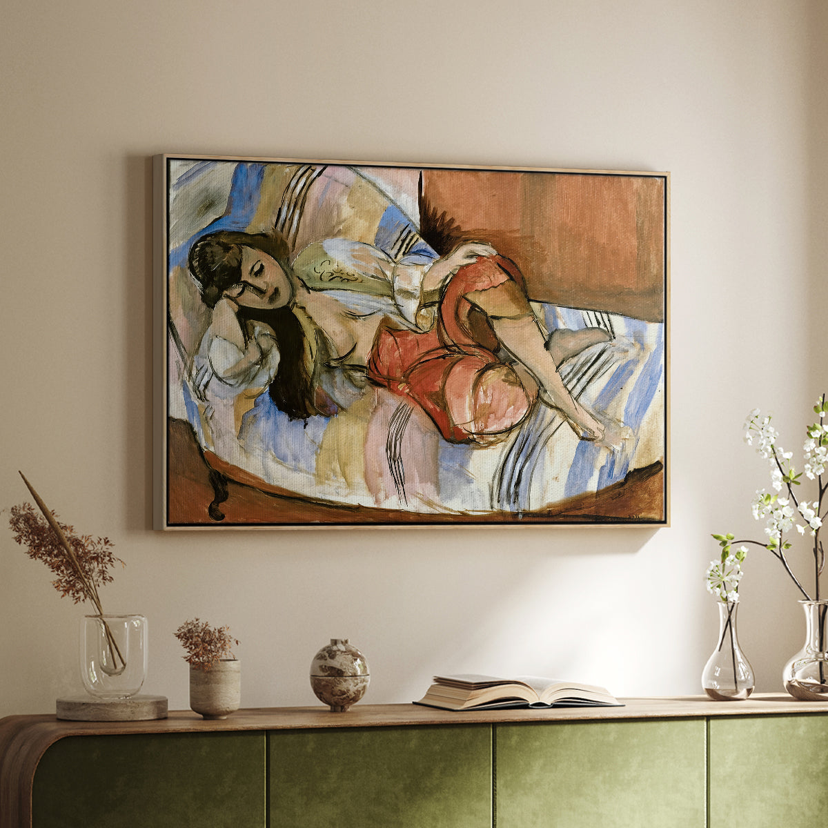 Odalisque, 1923 - Floater Framed Canvas Print