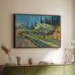 Orchard in Blossom, Bordered by Cypresses, 1888 - Floater Framed Canvas Print
