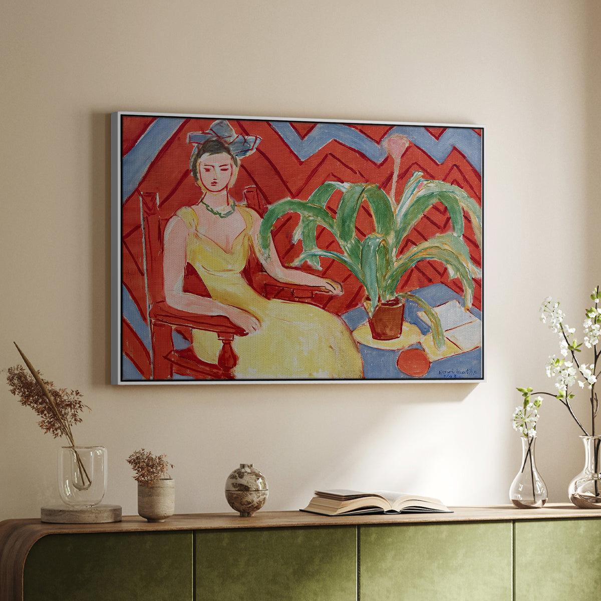 Michaella, 1943 - Floater Framed Canvas Print